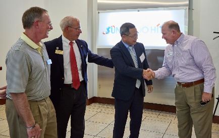 SJ Lee, Commissioners Huffine and Malone, Mayor Grandy