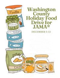 JAMA Food Drive Flyer re