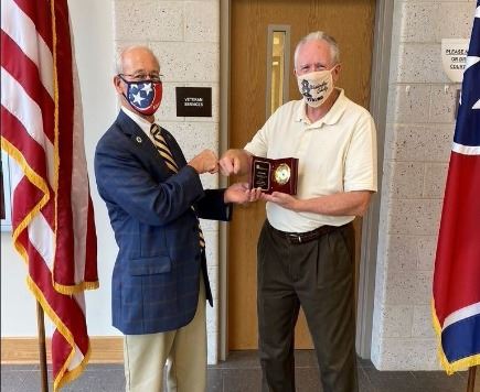 Mayor Joe Grandy and VSO Jerry Story